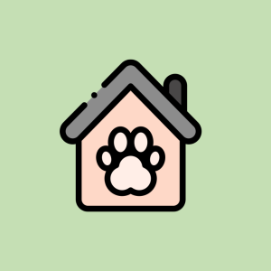 illustration pour les services à domicile avec pattes chien et chat